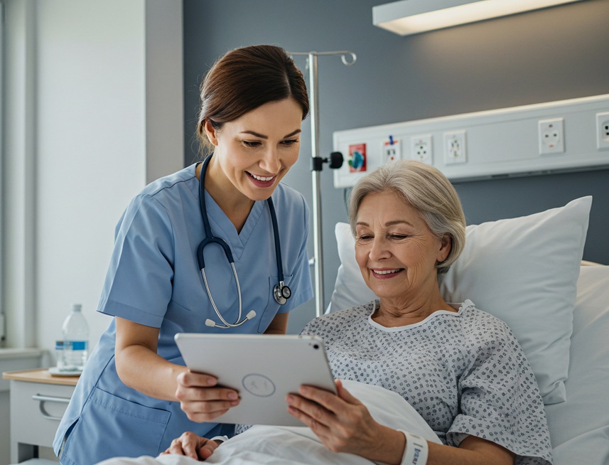 Pre procedure consultation between doctor and patient