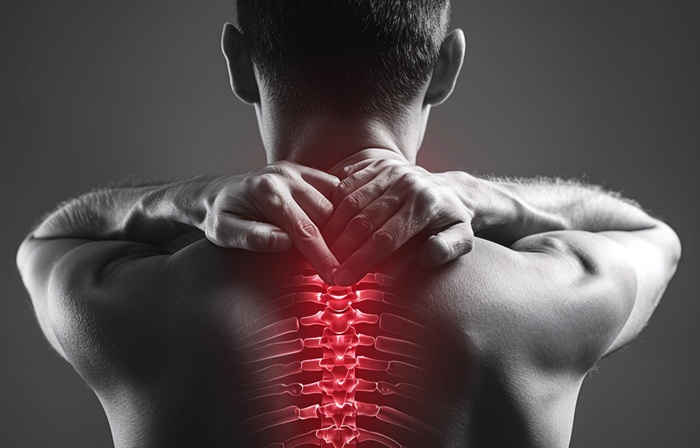 Man experiencing thoracic radiculopathy