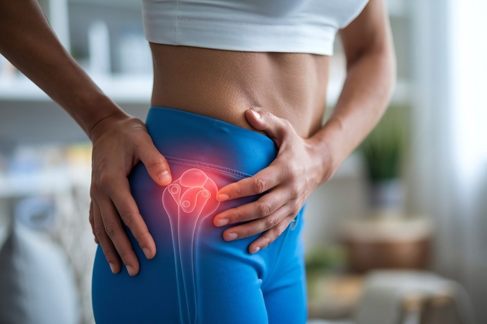 Female athlete with lateral hip pain