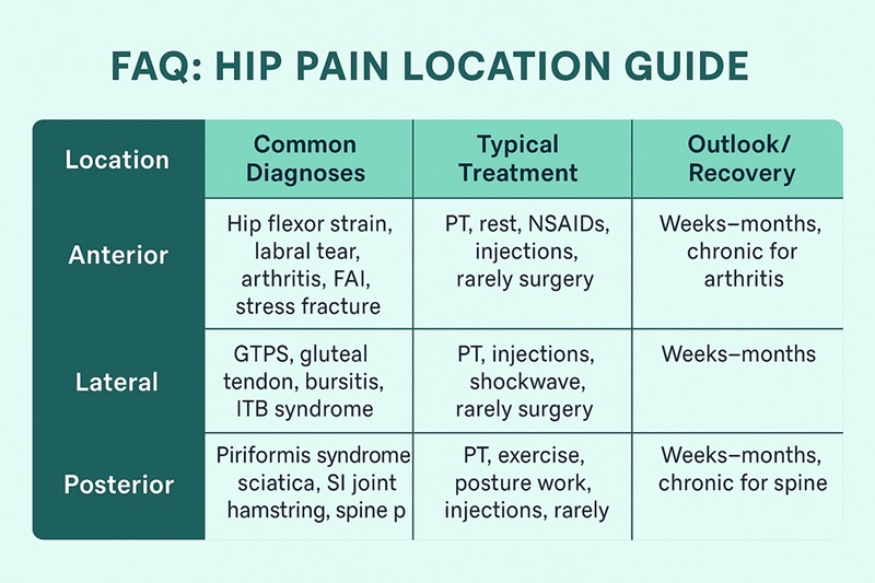 FAQ: Hip Pain Location Guide