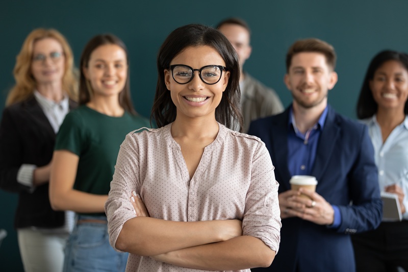 photo of happy and healthy employees