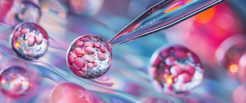 Abstract image of human cells